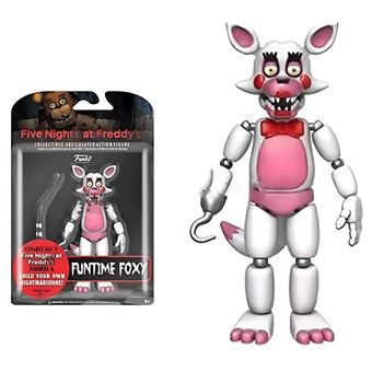 Figura de Ação Antiimpacto Five Nights at Freddy's | Funtime Foxy | 14 CM | PVC | Animatrónico Articulado | FNAF - 1