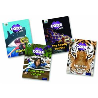 Project X Code Extra: Green Book Band, Oxford Level 5: Jungle Trail And Shark Dive, Mixed Pack Of 4 - 1