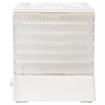 vidaXL Desidratador de alimentos com 10 bandejas, 550W, branco