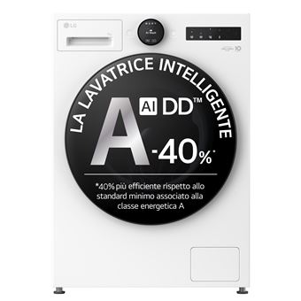 Máquina de Lavar Roupa LG F4X7009TWB | 9 Kg | 1400 RPM | A | Branco - 1