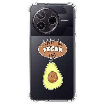 Capa Tumundosmartphone de Silicone à Prova de Choque para Xiaomi Poco F7 Pro 5G | Vegan Life Design Desenhos - 1