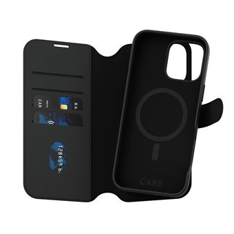 Capa para Telemóvel PanzerGlass CARE™ by PanzerGlass® Tango 2-in-1 Wallet Case w. MagSafe iPhone 16 Pro Max | Preto - 1