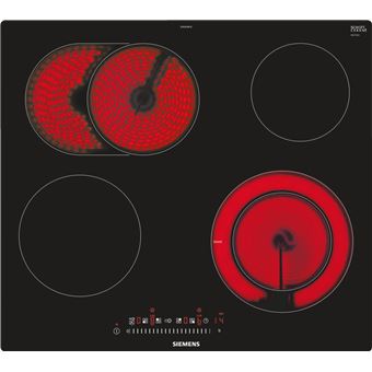 Placa de Vitrocerâmica Siemens ET601FNP1E | Elétrica | 57.2 cm | 4 Zonas | Aço inoxidável - 1