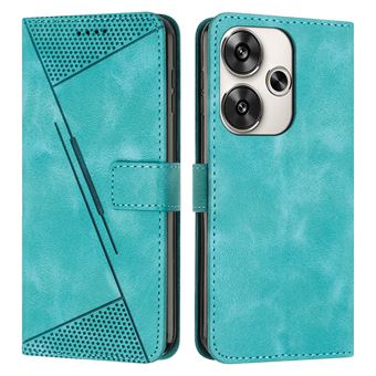 Capa FOXDOCK para Xiaomi Poco F6 | Pele | Flip | 3 Compartimentos para Cartões | Verde - 1