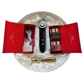 Massajador de Rosto com Radiofrequência, Fototerapia e Eletroestimulação Drakefor HACKER | Preto | 3 Peças - 1