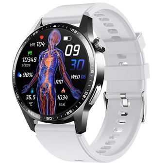 Smartwatch Chronus | Monitoramento de Stress | ECG | Açúcar no Sangue | Ácido Úrico | SOS | Modos Desportivos | Cinza - 1