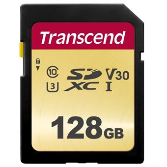 Cartão de Memória Transcend 128GB UHS-I U3 SD | Preto - 1