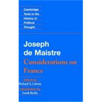 Considerations On France, Cambridge Texts In The History Of Political Thought - 1