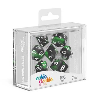 Oakie Doakie Dice RPG Set Glow in the Dark - Biohazard (7) (EN) - 1