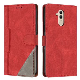 Capa FOXDOCK para Huawei Mate 20 Lite | Fecho Magnético | Pele TPU Macia | 3 Compartimentos para Cartões | Função de Suporte | Vermelho - 1