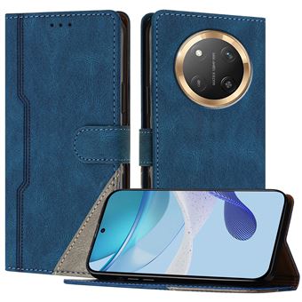 Capa FOXDOCK para Honor Magic 7 Lite | Fecho Magnético | Pele TPU Macia | 3 Compartimentos para Cartões | Função de Suporte | Azul - 1
