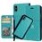 Capa PU Magunivers Flip 2-em-1 ciano para Apple iPhone X (Ten)_0