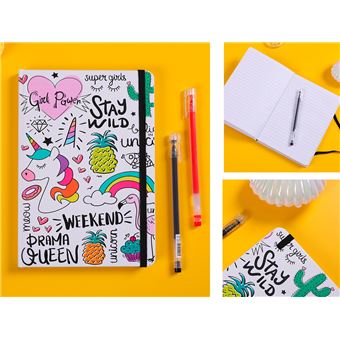 Bloco Notas A5 com Elástico I-Total Unicórnio Xl1840 - 1