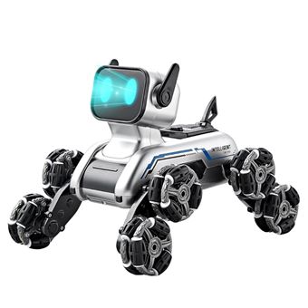 Robot de brinquedo em forma de cão Klack  | Carro RC 8WD com controlo remoto e sensor de mão | Luzes e som | Recarregável | Para crianças dos 6 aos 13 anos - 1
