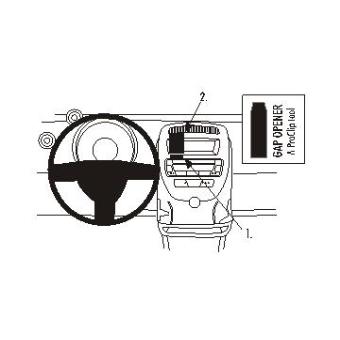 Suporte de Montagem ProClip Brodit para Citroen C1 06-14 CM - 1