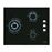 Placa de Cozinha a Gás Vitrocerâmica Encastrável CATA CIB 6021 BK Preto_0