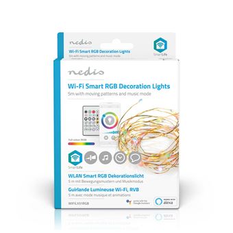 Fita LED Nedis Wi-Fi | 5 m - Preto - 1