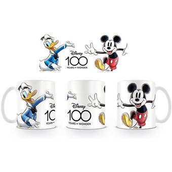 Caneca Pyramid Mickey Mouse e Pato Donald Disney 100 Aniversario | 315 ml - 1