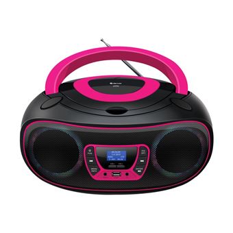 Leitor de Cd Denver TDB-212P | Rosa - 1
