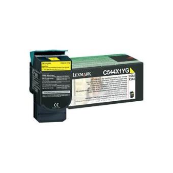 Lexmark - C544, X544 devolução de cartucho Amarelo Extra Alto Rendimento Programa Toner (4K) - 1