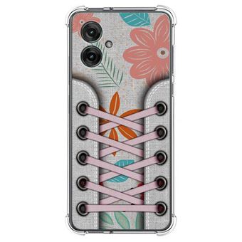 Capa TUMUNDOSMARTPHONE de silicone à prova de choque para Motorola Moto G55 5G Sneakers Design 09 Desenhos - 1