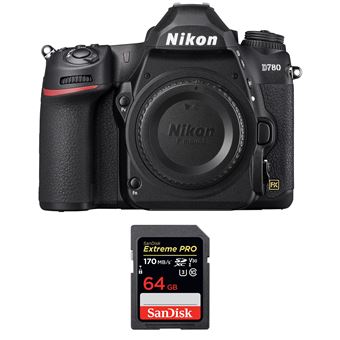 Nikon D780 Corpo 24.5MP CMOS Full Frame + SanDisk 64GB Extreme PRO UHS-I SDXC 170 MB/s - 1