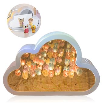 Candeeiros de Mesa Tulipa LED Dishiqing | Pacote de material DIY | Mar de Flor - 1