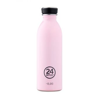 Garrafa 24Bottles Urban Bottle | 500 ml | Uso Diário | Inox - Rosa - 1