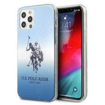 Capa traseira para iPhone 12/12 Pro Polo Ralph Lauren em Azul Celeste - 1