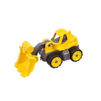 Retroescavadora BIG Power-Worker Mini Radlader Cinzento e Amarelo - 1