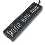 Hub de interface MCL USB3-M110/ USB 3.2 Gen 1 (3.1 Gen 1) Type-A 5000 Mbit/s Preto