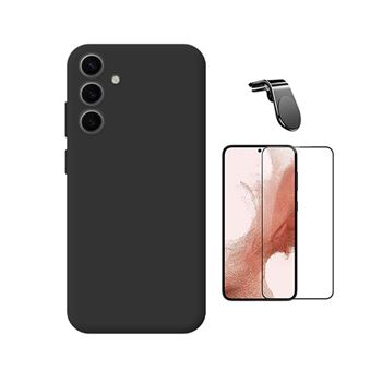 Kit Película de Vidro Temperado Gorilasglass + Capa Proteção Silicone + Suporte Magnético L GIFT4ME para Samsung Galaxy S25 FE | Preto - 1