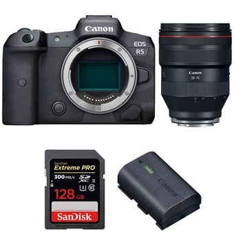 Máquina Fotográfica Canon EOS R5 + RF 28-70mm f/2L USM + SanDisk 128GB Extreme PRO UHS-II SDXC 300 MB/s + Canon LP-E6NH + PDF 15 técnicas para melhorar as suas fotografias - 1