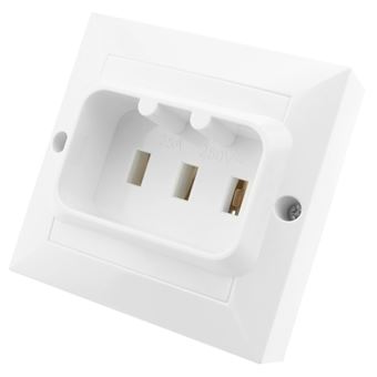 Tomada 25A 2P + T para Fornos e Fogões BeMatik 80X80 mm Branco - 1