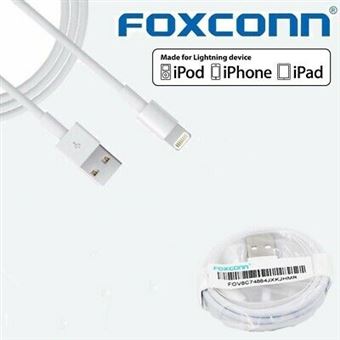 Cabo Phonecare 100cm para iPhone 5s Lighting Foxconn Certificado MFI - Branco - 1