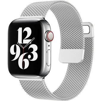 Bracelete malha em aço milanesa Antiimpacto para Apple Watch Series 4 44mm | Prata - 1