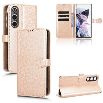 Capa FOXDOCK para ZTE Nubia RedMagic 10 Air | Fecho Magnético | TPU Macio | Compartimentos para Cartões | Dourado - 1
