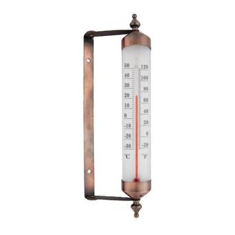Termómetro Ambiental Esschert Design Thermometer Fensterrahmen | Bronze, Branco - 1
