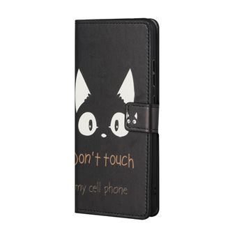 Capa Pu magunivers Fecho Magnético Não Toque No Meu Telefone para Samsung Galaxy S22 - 1