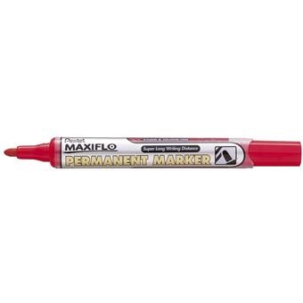 Pentel NLF50 marcador permanente Vermelho  Vermelho e Prateado - 1