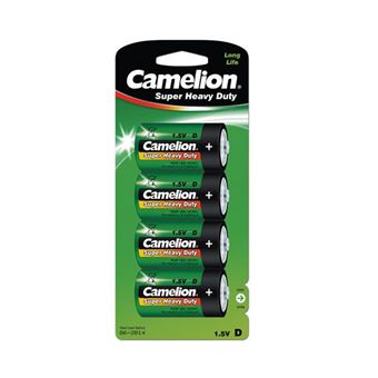 Pilhas Camelion Super Heavy Duty R20 D - BP4 | Pack 4 - 1