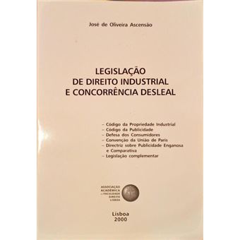 Legislação de direito industrial e concorrência desleal. [2.ª edição] - 1