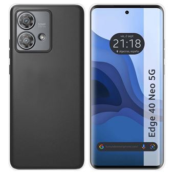 Capa de silicone TUMUNDOSMARTPHONE para Motorola Edge 40 Neo 5G Transparente - 1