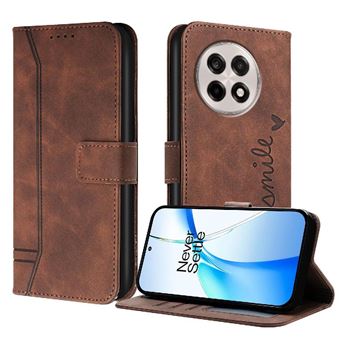 Capa ZURSANA para Oneplus 13R 5G | Pele PU | Magnética TPU | À Prova de Choque | Castanho - 1