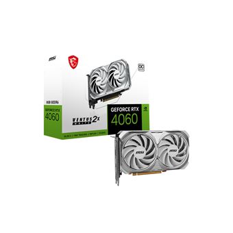 Placa de Vídeo MSI VENTUS GeForce RTX 4060 2X WHITE 8G OC | Branco - 1