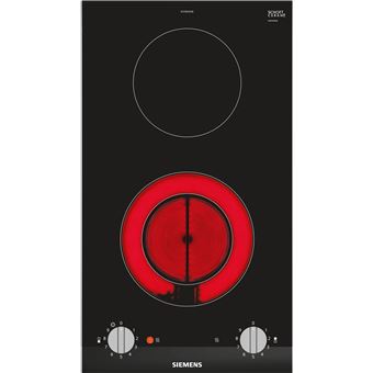 Placa de Vitrocerâmica Siemens ET375CFA1E | Elétrica | 30.2 cm | 2 Zonas | Aço inoxidável - 1