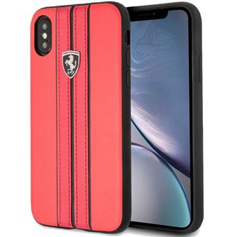 Capa em Pele Original FERRRARI em Vermelho para Apple iPhone XR - 1