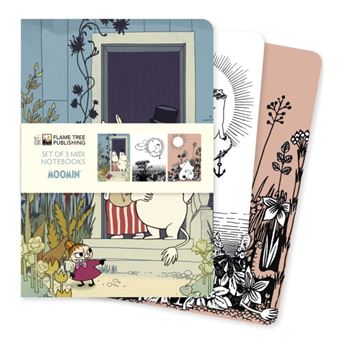 Moomin Set Of 3 Midi Notebooks By Flame Tree Publishing - 1