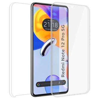 Capa Tumundosmartphone dupla transparente PC + TPU Full Body 360 para Xiaomi Redmi Note 12 Pro 5G - 1