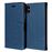 Capa PU Magunivers Flip 2-em-1 azul escuro para Apple iPhone X (Ten)_2